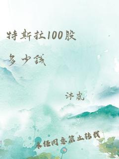 特斯拉100股多少钱