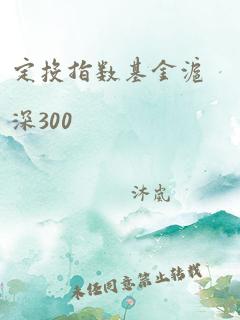 定投指数基金沪深300