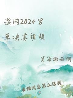 温网2024男单决赛视频