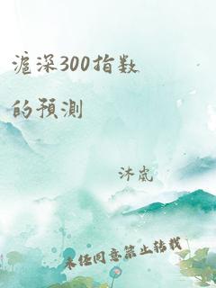 沪深300指数的预测