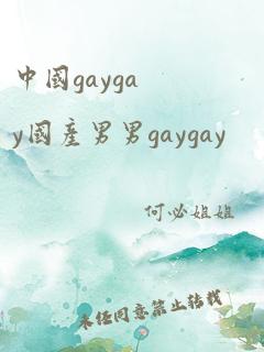 中国gaygay国产男男gaygay