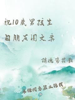 祝10岁男孩生日朋友圈文案