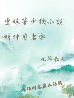 云姝萧少钦小说叫什么名字