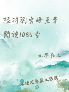 陆羽刘云峰免费阅读1085章