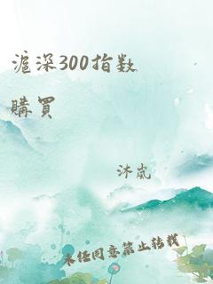 沪深300指数购买