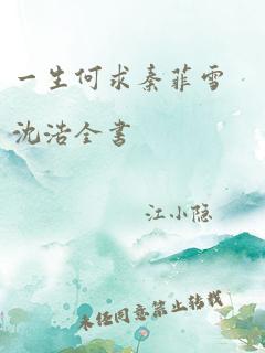 一生何求秦菲雪沈浩全书