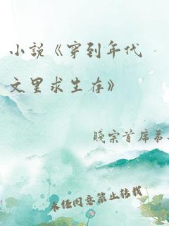 小说《穿到年代文里求生存》