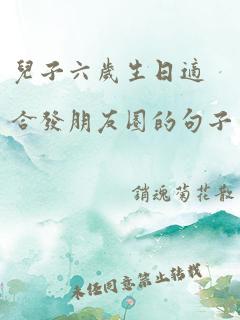 儿子六岁生日适合发朋友圈的句子