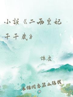 小说《二两皇妃千千岁》