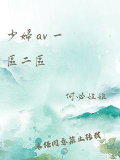 少妇 av 一区二区