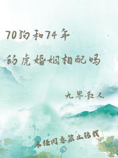 70狗和74年的虎婚姻相配吗