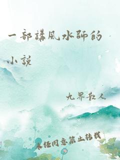 一部讲风水师的小说