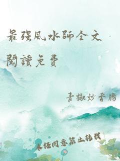 最强风水师全文阅读免费