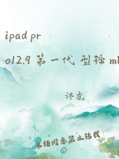 ipad pro12.9 第一代 型号 ml3u