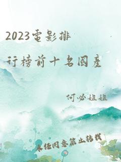 2023电影排行榜前十名国产