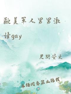 欧美军人男男激情gay