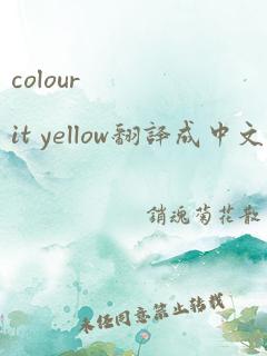 colour it yellow翻译成中文