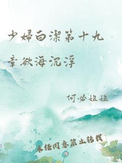 少妇白洁第十九章欲海沉浮