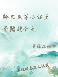 师兄原著小说免费阅读全文