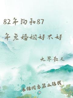 82年狗和87年兔婚姻好不好