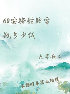 60安骆驼牌电瓶多少钱