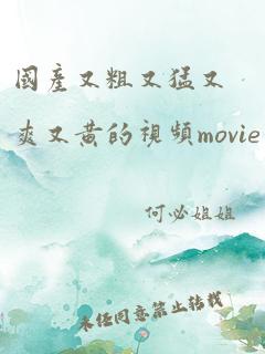 国产又粗又猛又爽又黄的视频movie