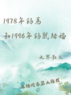 1978年的马和1996年的鼠结婚