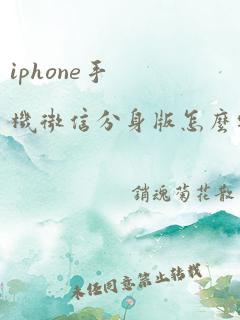 iphone手机微信分身版怎么安装