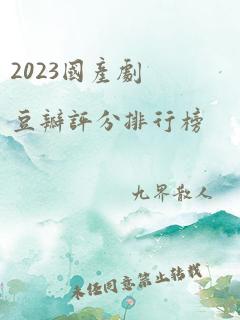 2023国产剧豆瓣评分排行榜