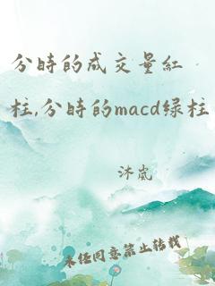 分时的成交量红柱,分时的macd绿柱