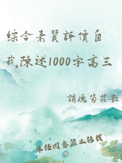 综合素质评价自我陈述1000字高三