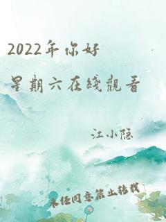 2022年你好星期六在线观看