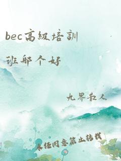 bec高级培训班哪个好