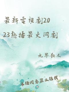 最新电视剧2023热播最火网剧