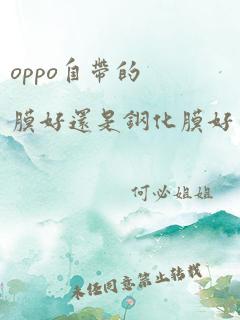 oppo自带的膜好还是钢化膜好