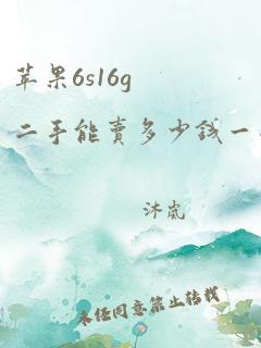 苹果6s16g二手能卖多少钱一台