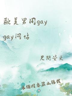 欧美男同gaygay网站