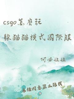 csgo怎么玩躲猫猫模式国际服