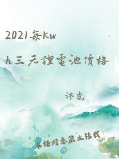 2021每kwh三元锂电池价格