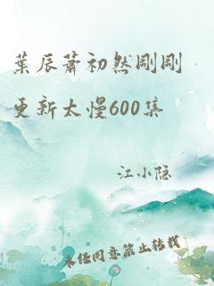 叶辰萧初然刚刚更新太慢600集