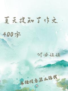 夏天捉知了作文400字