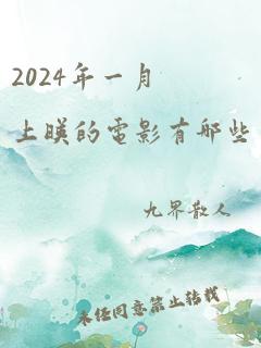 2024年一月上映的电影有哪些