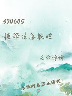 300605 恒锋信息股吧