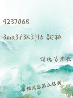 92370683ma3f3k3j1b 翻译