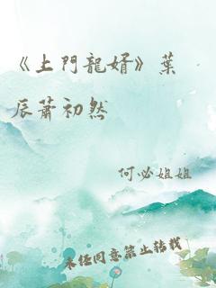 《上门龙婿》叶辰萧初然