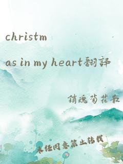 christmas in my heart翻译