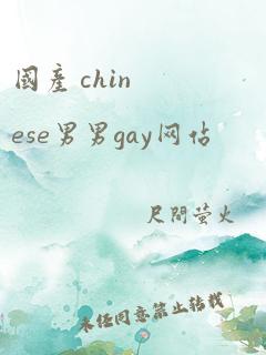 国产 chinese男男gay网站