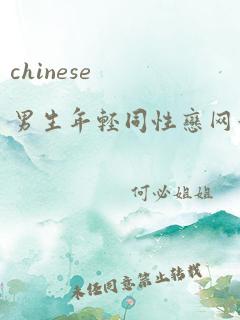 chinese男生年轻同性恋网站