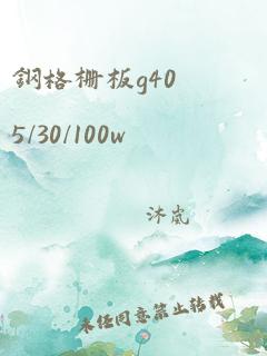 钢格栅板g405/30/100w