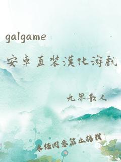 galgame安卓直装汉化游戏